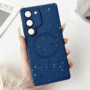 For Samsung Galaxy S21 5G Starry Sky TPU Shockproof MagSafe Phone Case(Dark Blue)