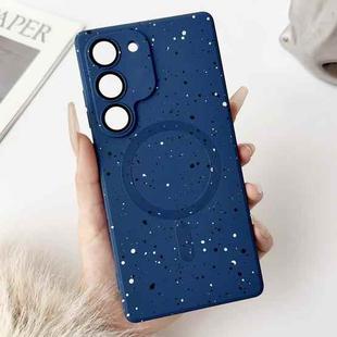 For Samsung Galaxy S21+5G Starry Sky TPU Shockproof MagSafe Phone Case(Dark Blue)