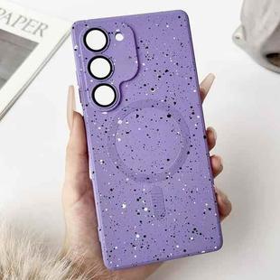 For Samsung Galaxy S22+ 5G Starry Sky TPU Shockproof MagSafe Phone Case(Purple)