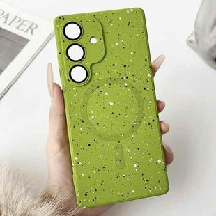 For Samsung Galaxy S25+ 5G Starry Sky TPU Shockproof MagSafe Phone Case(Green)