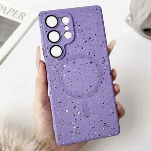 For Samsung Galaxy S25 Ultra 5G Starry Sky TPU Shockproof MagSafe Phone Case(Purple)