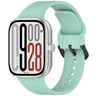 For Redmi Watch 5 eSIM Solid Color Black Buckle Quick Release Silicone Watch Band(Teal Green)