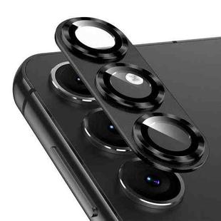 For Samsung Galaxy S25 5G ENKAY Hat-Prince 9H Rear Camera Lens Aluminium Alloy Tempered Glass Film(Black)