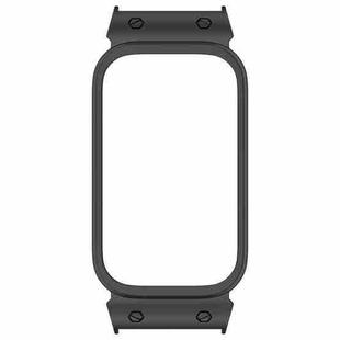 For Xiaomi Smart Band 9 Active Metal Frame Watch Protective Case(Black)