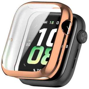 For Honor Watch 5 Electroplated Full Coverage TPU Watch Protective Case(Rose Gold)