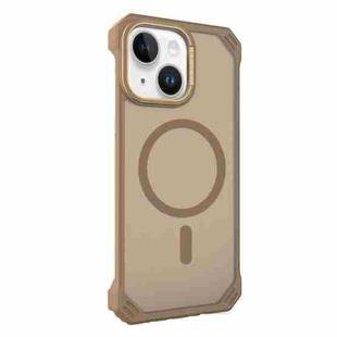 For iPhone 14 Starshield Frameless MagSafe PC Phone Case(Desert Gold)