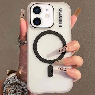 For iPhone 11 Crystal Skin Feel MagSafe TPU Phone Case(Black)