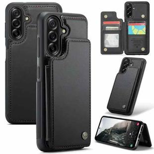 For Samsung Galaxy A36 CaseMe C22 Card Slots Holder RFID Anti-theft Phone Case(Black)