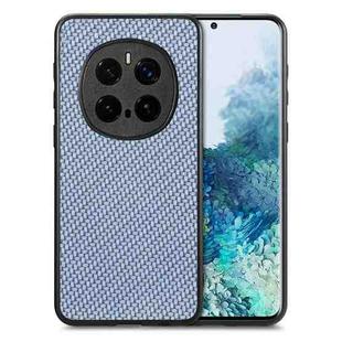 For Honor Magic7 Pro Carbon Fiber Texture Leather Back Cover Phone Case(Blue)