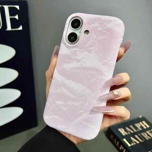 For iPhone 12 Velvet Leather PC Half Coverage Phone Case(Pink)