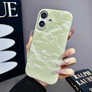 For iPhone 12 Velvet Leather PC Half Coverage Phone Case(Green)