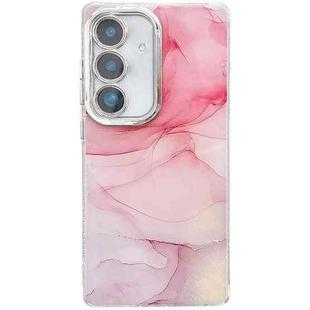 For Samsung Galaxy A56 5G Electroplated Marble Texture Phone Case(Pink M2)