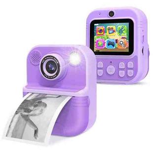 E8 2.4 Inch Screen Photo Printing Video Recorder Multifunctional Kids Dual Lens Camera(Purple)