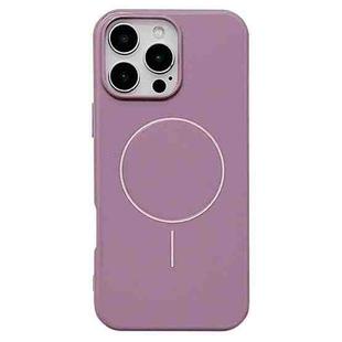 For iPhone 16 Pro Max Glossy MagSafe Shockproof TPU Phone Case(Purple)