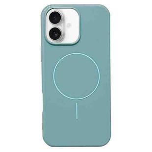 For iPhone 16 Glossy MagSafe Shockproof TPU Phone Case(Blue)