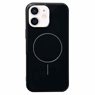 For iPhone 11 Glossy TPU Shockproof MagSafe Phone Case(Black)
