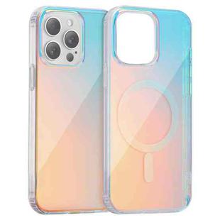 For iPhone 13 Pro Laser Engraved Texture MagSafe Phone Case(Red Light)