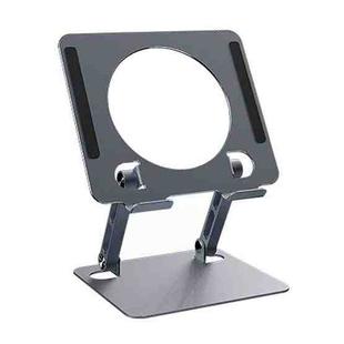 J23S Folding Height Adjustable Desktop Tablet Metal Cooling Holder(Grey)