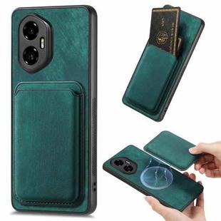 For Honor 300 Retro Leather Card Bag Magnetic Phone Case(Green)