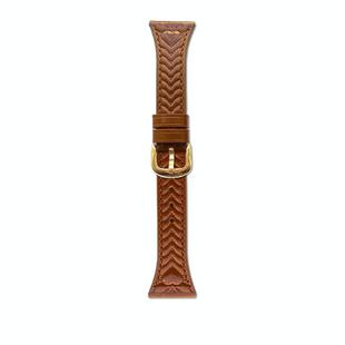 For Huawei Watch GT5 Pro 42mm Heart-Shaped Embossed 18mm Leather Watch Band(Brown)