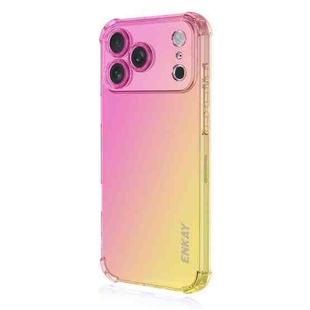 For iPhone 17 Pro Max ENKAY Hat-Prince Gradient Airbag TPU Phone Case(Pink Gold)