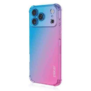 For iPhone 17 Pro Max ENKAY Hat-Prince Gradient Airbag TPU Phone Case(Blue Pink)