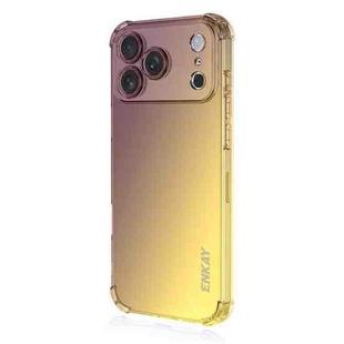 For iPhone 17 Pro ENKAY Hat-Prince Gradient Airbag TPU Phone Case(Purple Gold)