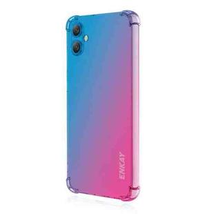 For Samsung Galaxy A07 ENKAY Hat-Prince Gradient Airbag TPU Phone Case(Blue Pink)