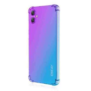 For Samsung Galaxy A07 ENKAY Hat-Prince Gradient Airbag TPU Phone Case(Purple Blue)
