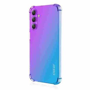 For Samsung Galaxy A17 ENKAY Hat-Prince Gradient Airbag TPU Phone Case(Purple Blue)