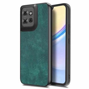 For Motorola Moto G Power 2025 5G Vintage Leather PC Back Cover Phone Case(Green)