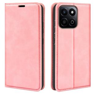 For Honor 200 Smart Retro-skin Magnetic Suction Leather Phone Case(Pink)