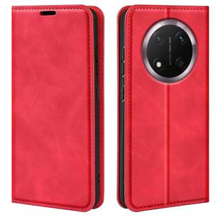 For Honor X9c Retro-skin Magnetic Suction Leather Phone Case(Red)