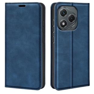 For Honor 400 Lite Global Retro-skin Magnetic Suction Leather Phone Case(Dark Blue)