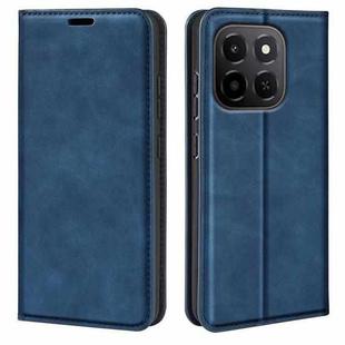 For Honor X6c Retro-skin Magnetic Suction Leather Phone Case(Dark Blue)