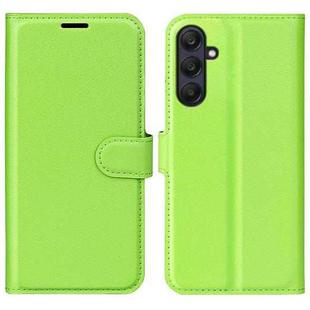 For Samsung Galaxy A26 5G Litchi Texture Horizontal Flip Leather Phone Case with Holder(Green)