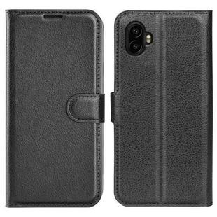 For Samsung Galaxy Xcover 7 Pro Litchi Texture Horizontal Flip Leather Phone Case with Holder(Black)