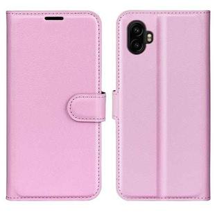 For Samsung Galaxy Xcover 7 Pro Litchi Texture Horizontal Flip Leather Phone Case with Holder(Pink)