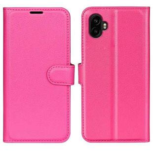 For Samsung Galaxy Xcover 7 Pro Litchi Texture Horizontal Flip Leather Phone Case with Holder(Rose Red)
