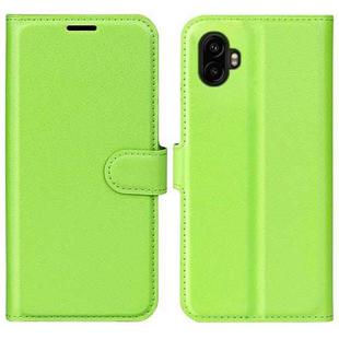 For Samsung Galaxy Xcover 7 Pro Litchi Texture Horizontal Flip Leather Phone Case with Holder(Green)