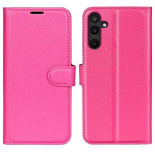 For Samsung Galaxy M16 / F16 Litchi Texture Horizontal Flip Leather Phone Case with Holder(Rose Red)