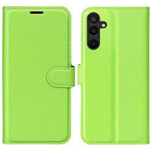 For Samsung Galaxy M16 / F16 Litchi Texture Horizontal Flip Leather Phone Case with Holder(Green)