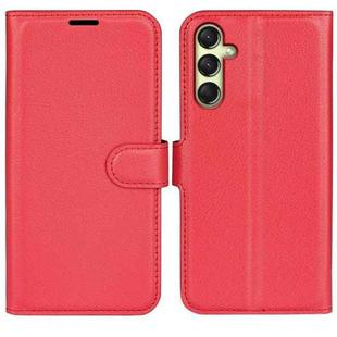 For Samsung Galaxy A16 5G Litchi Texture Horizontal Flip Leather Phone Case with Holder(Red)