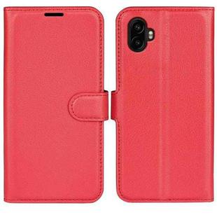 For Samsung Galaxy Xcover 7 Pro Litchi Texture Horizontal Flip Leather Phone Case with Holder(Red)