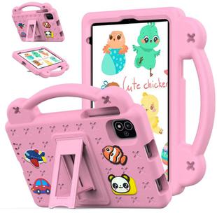 For NEC Lavie Tab T11 T1155 2024 Handle Kickstand Children EVA Shockproof Tablet Case(Pink)