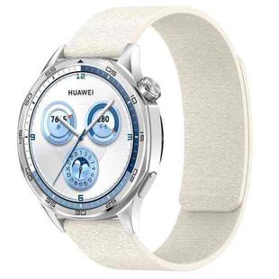 20mm Cloud Wood Grain Silicone Magnetic Watch Band(Starlight)
