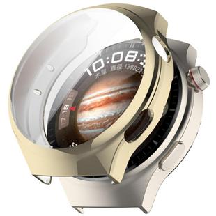 For Huawei Watch 4  Electroplated Full Coverage TPU Watch Protective Case(Gold)