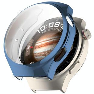 For Huawei Watch 4  Electroplated Full Coverage TPU Watch Protective Case(Blue)