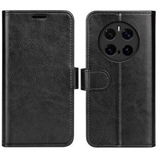 For Honor Magic 7 Pro R64 Texture Horizontal Flip Leather Phone Case(Black)