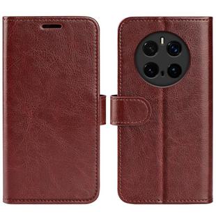 For Honor Magic 7 Pro R64 Texture Horizontal Flip Leather Phone Case(Brown)